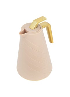 Alsaif Gallery Glory Pro Thermos Light Brown Golden Handle 0.5L  - Image 3