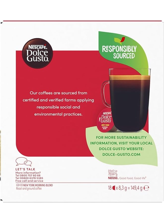 Dolce Gusto NESCAFÉ New York Morning Blend  18 capsules  1Pack 18 Cups - Image 4