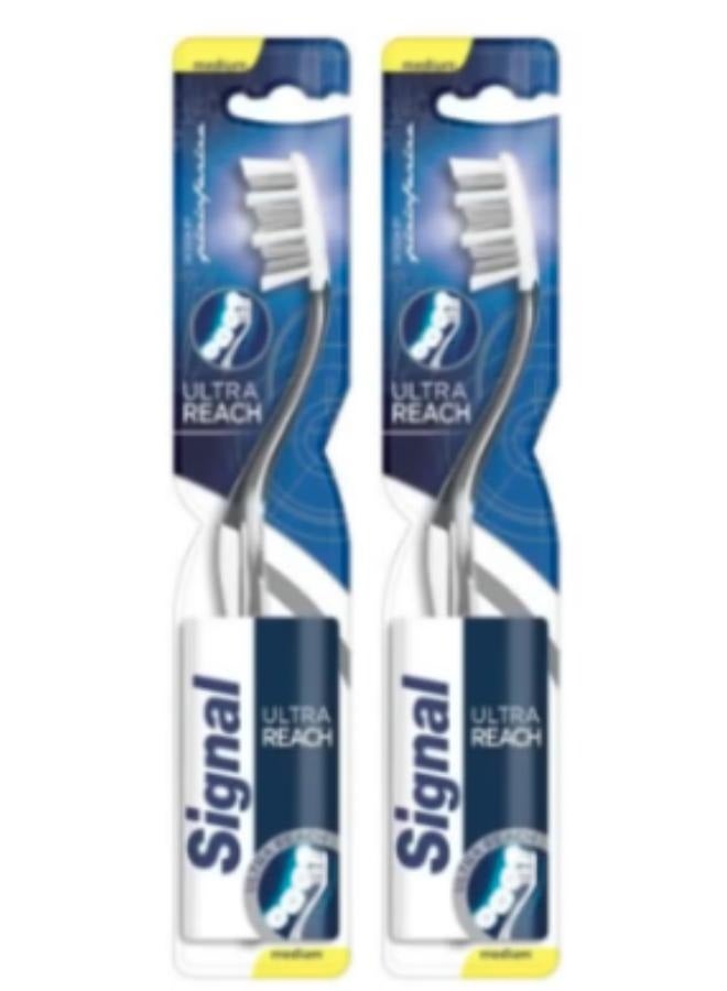 سيجنال مجموعة من قطعتين فرشاة أسنان ألترا ريتش متوسطة متعددة الألوان - Image 1