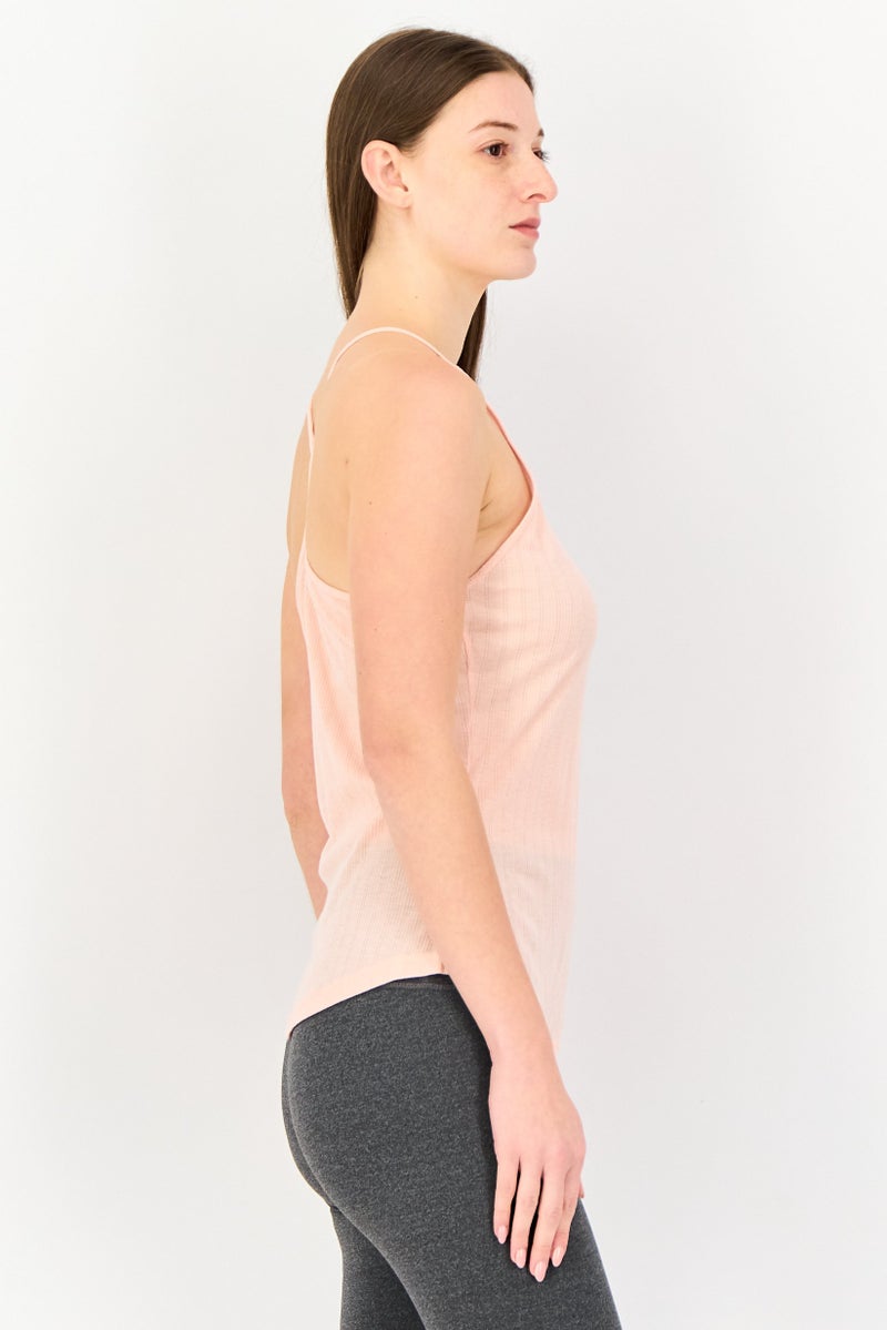 Nike تي شيرت تدريب بدون أكمام للنساء بتقنية دري فيت، وردي فاتح - Image 2