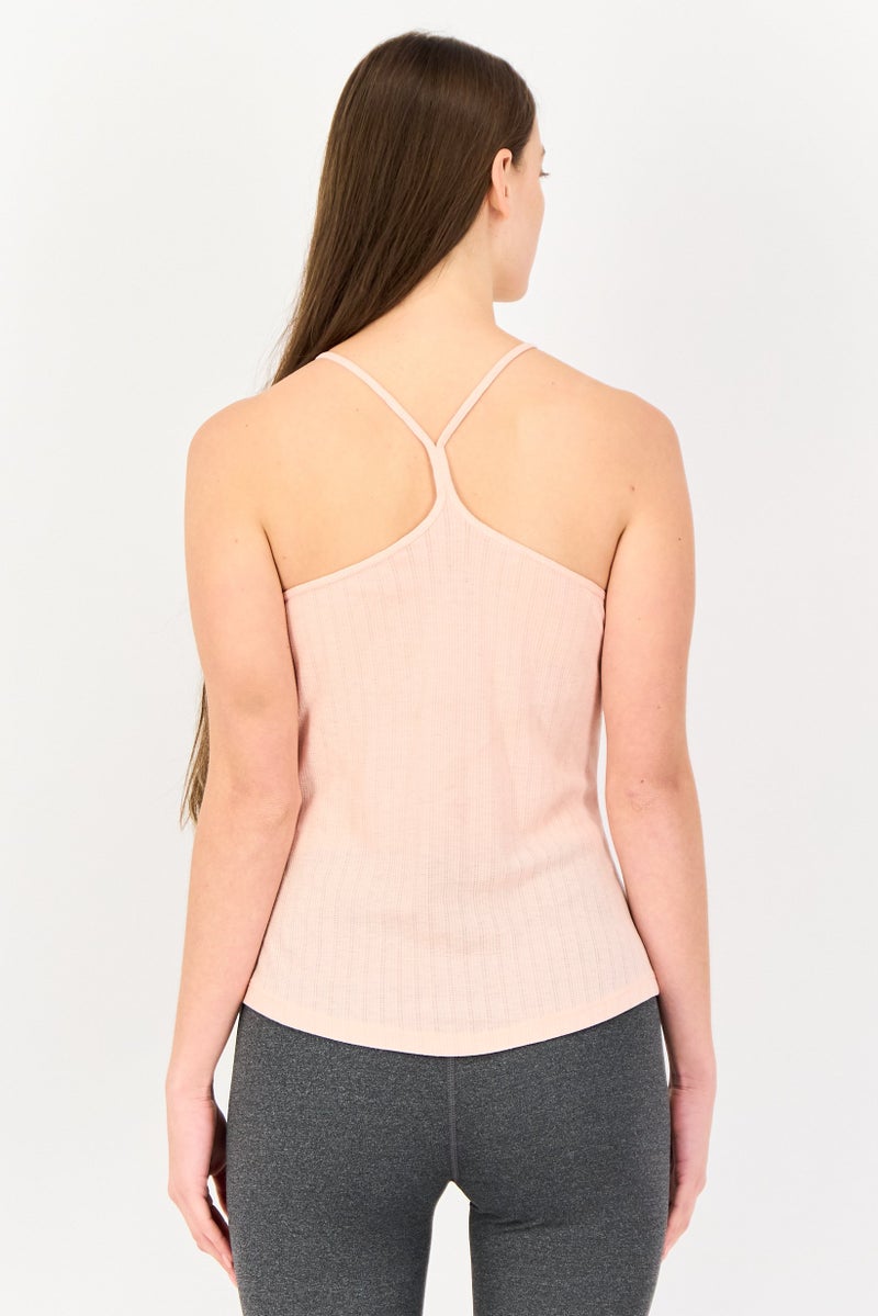 Nike تي شيرت تدريب بدون أكمام للنساء بتقنية دري فيت، وردي فاتح - Image 3