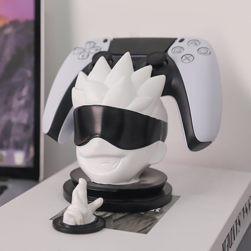 حامل كونسول Xbox/PS5، تمثال غوجو أنمي من الراتنج لتخزين ذراع التحكم، ديكور إبداعي - Image 4