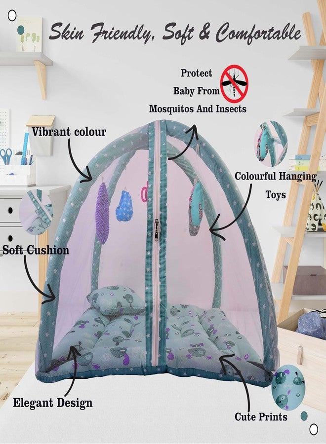 Kwitchy Baby Bedding Set New Born Bed with Mosquito Net (0-6 Months) (Green) - Image 5