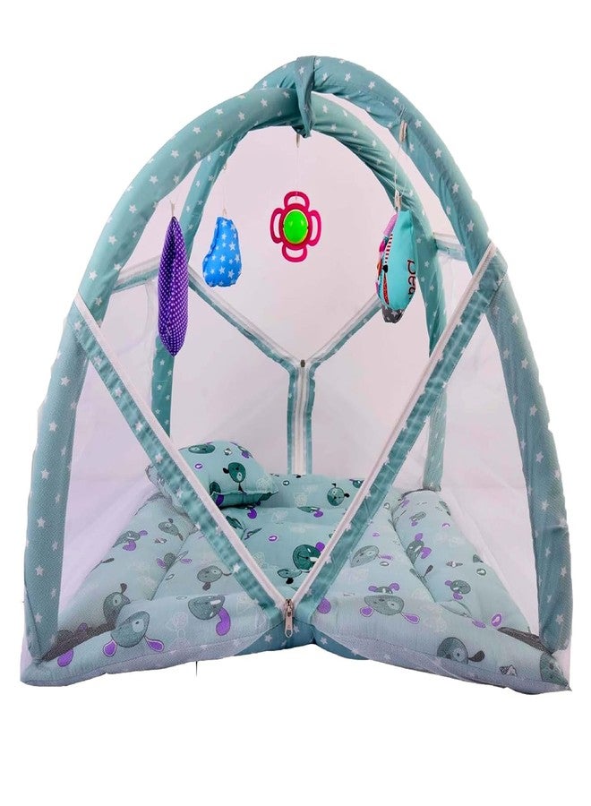 Kwitchy Baby Bedding Set New Born Bed with Mosquito Net (0-6 Months) (Green) - Image 2