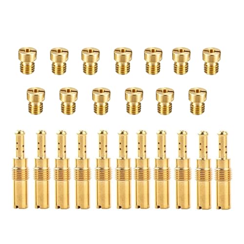 YUKIIATIF 24 Pcs Carburetor Jet Kit Main jet and Pilot slow jet For PWK Nibbi Keihin FCRMX PD PE PJ PZ PWK CVK GY6 99101393 N42421 Suzuki Honda - Image 1