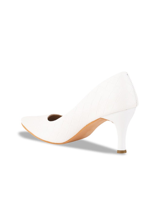 Shoetopia أحذية شوتوبيا للفتيات ذات الكعب المنخفض بتصميم مدبب ومُحكم - Image 4