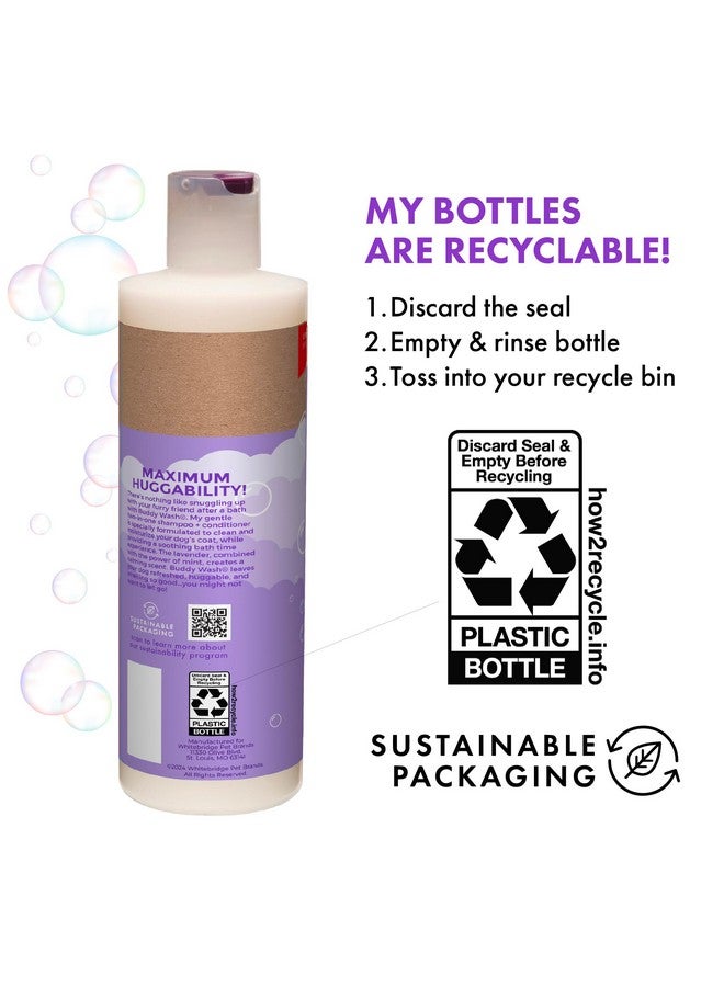 BUDDY BISCUITS Buddy Grooming Wash 2 in 1 Dog Shampoo, Lavender & Mint, 16 oz. Bottle - Image 4