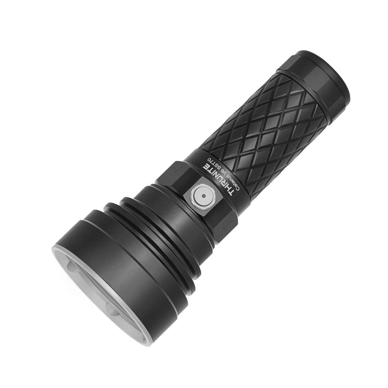 ThruNite Catapult V6 SST70 USB-C Rechargeable Flashlight, 2836 Lumens, 692m Long Beam Distance, High-Performance LED Searchlight for Tactical, Camping, and Hiking, Black, Cool White - CW - Image 1