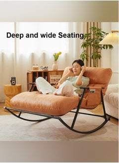 Generic Nursery chair wide,Upholstered Rocking Chair Wide,Relaxing Chair,Rocking Chair Adults,Lounge Chair Outdoor,Rocking Chair Nursery Wide,Detachable Rocking Chair,Garden Chair,For Living Room  - Image 1
