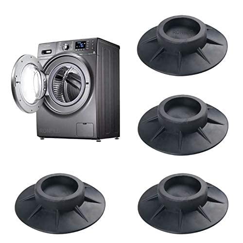 APURK APURK Washing Machine pad Washing Machine Rubber Stands Pads Anti Vibration Furniture Bed Sofa Fridge Anti Skid Home and Kitchen Improvements Items Pack of 4  - Image 2