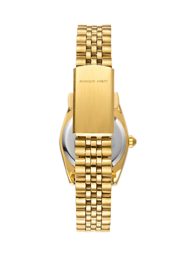 KENNETH SCOTT ساعة يد تناظرية من الفولاذ المقاوم للصدأ K22536-GBGC - Image 3