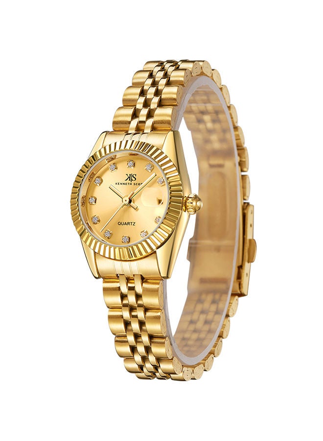 KENNETH SCOTT ساعة يد تناظرية من الفولاذ المقاوم للصدأ K22536-GBGC - Image 2