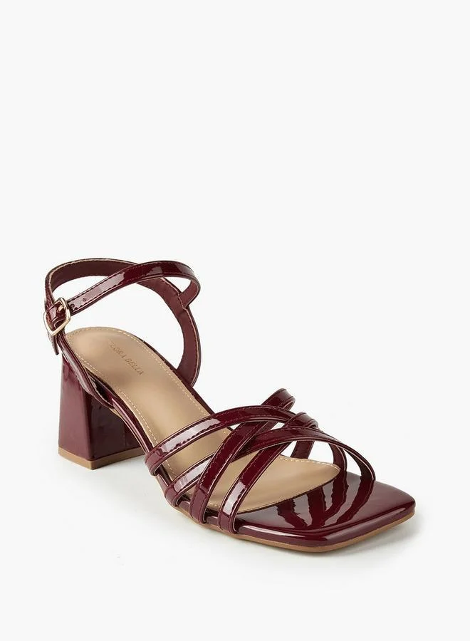 Flora Bella By Shoexpress Women's Block Heel Buckle Closure Sandals