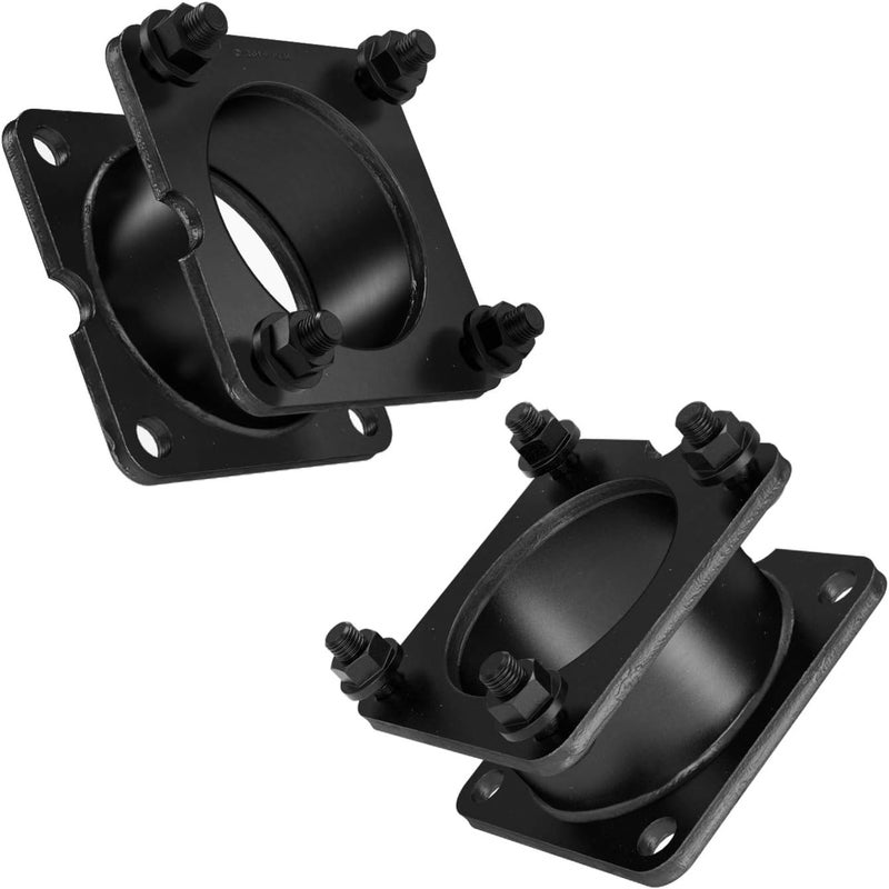RockTrix Front Leveling Kit - 2 inch Lift - Compatible with 2001-2012 Ford Escape, 2000-2012 Mazda Tribute, 2004-2012 Mercury Mariner - Black Steel Spacer - Image 2