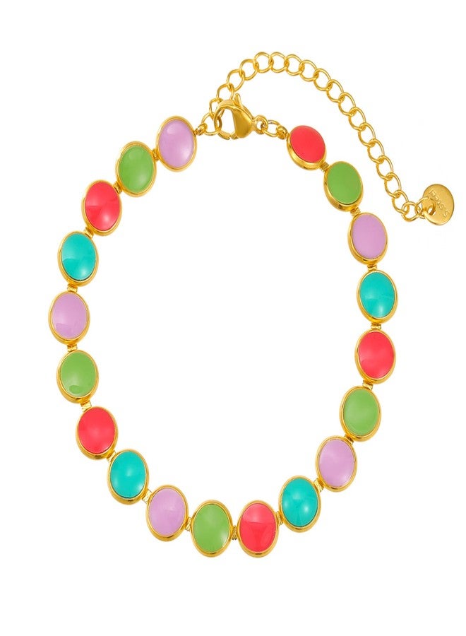 أرتوريا سوار أرتوريا للأحجار العلاجية للنساء - خرز طاقة الشاكرا مع أحجار كريمة طبيعية، لا يسبب الحساسية، لطيف على البشرة، مصنوع من الفولاذ المقاوم للصدأ، مقاوم للماء، مقاوم للتشوه، يعزز التوازن والصحة العامة - Image 1