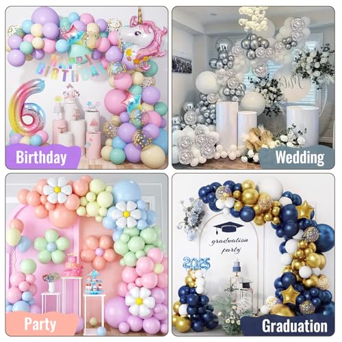 OurWarm 8.2FT & 6FT Gold Balloon Arch Kit, Free Bending Top Balloon Arch Stand With Base for Floor, Half Arch for Wedding Birthday Party Baby Shower Halloween Decorations - Image 5