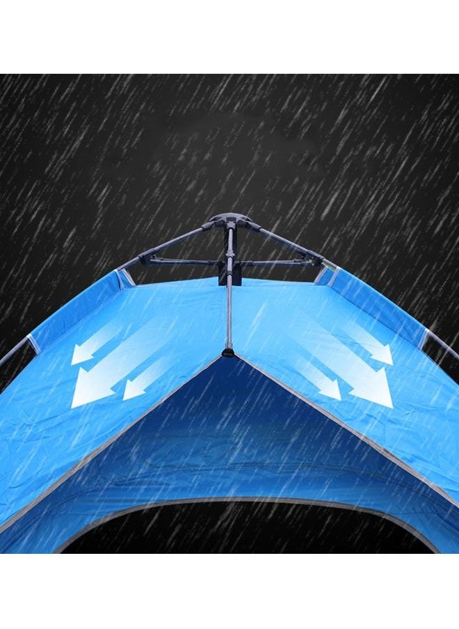 ZCM-HAPPY Automatic Pop Up Instant Camping Tent 200x200x135cm Easy Setup Lightweight 4 Person Tent with UV Protection Compact Travel Tent  - Image 5