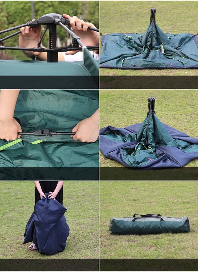 ZCM-HAPPY Automatic Pop Up Instant Camping Tent 200x200x135cm Easy Setup Lightweight 4 Person Tent with UV Protection Compact Travel Tent  - Image 4