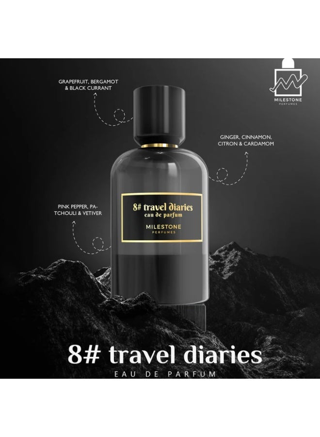 Milestone 8# Travel Diaries Unisex EDP 100ml - Image 3