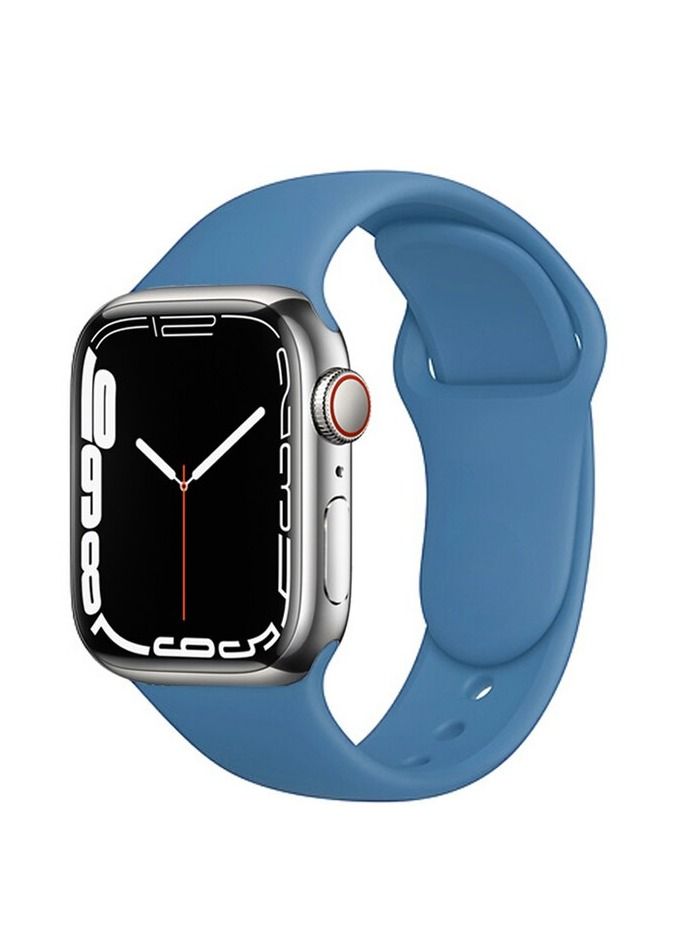 Apple Watch Band 41mm Soft Silicone Sport Band Replacement Wrist Strap Compatible for iWatch Apple Watch Series 7 (41mm) - Image 1