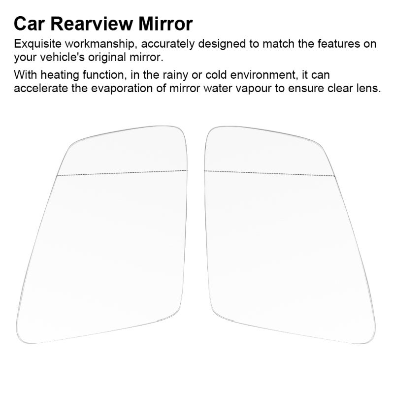 Car Rearview Mirror Lens: ABS Material, Heating Function - Exquisite Workmanship, Original Replacement for Benz W212, Benz 204, Benz 221 2010-2013, Safe Driving - Image 5