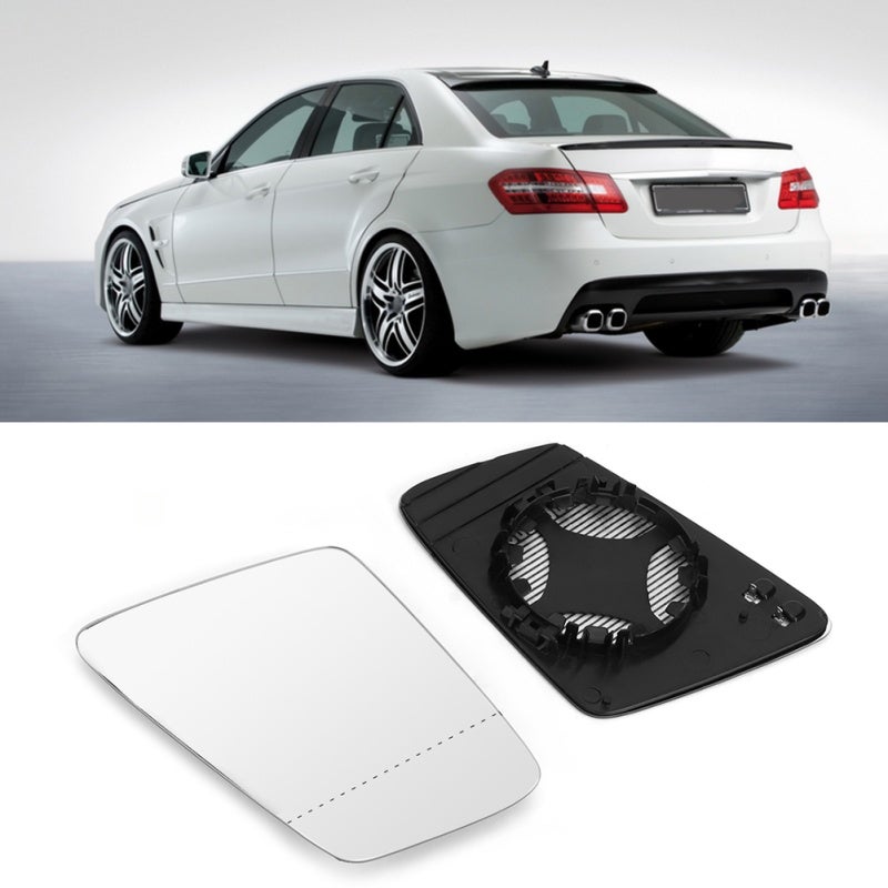 Car Rearview Mirror Lens: ABS Material, Heating Function - Exquisite Workmanship, Original Replacement for Benz W212, Benz 204, Benz 221 2010-2013, Safe Driving - Image 1
