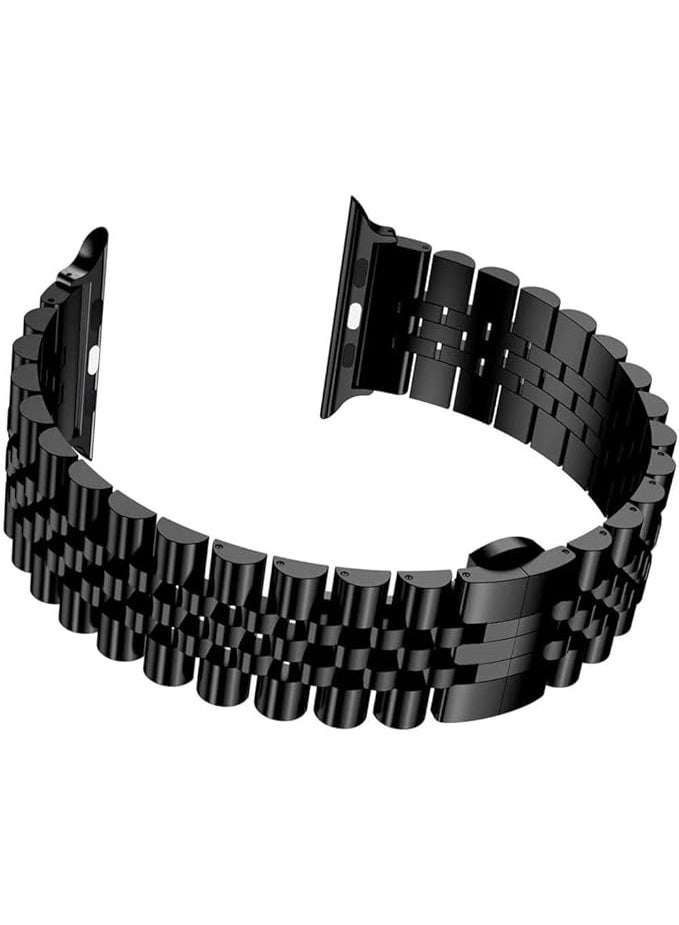 JOHN PAULS Apple Watch Straps Stainless Steel Band Compatible With 42mm 44mm 45mm 46mm 49mm Apple Watch Series 8/7/6/5/4/3/2/1/SE/SE2/Ultra - Image 1