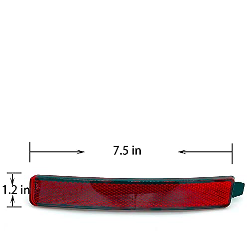 Arcticway Replacement for Rear Bumper Side Reflector for Cadillac SRX/Chevy Traverse/GMC Acadia/Saturn Outlook Driver Left 25881881 GM2830100 - Image 3