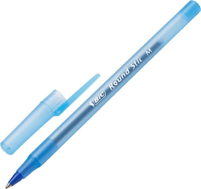 Bic Round Stic Ballpoint Pen Blue 60's - Image 2