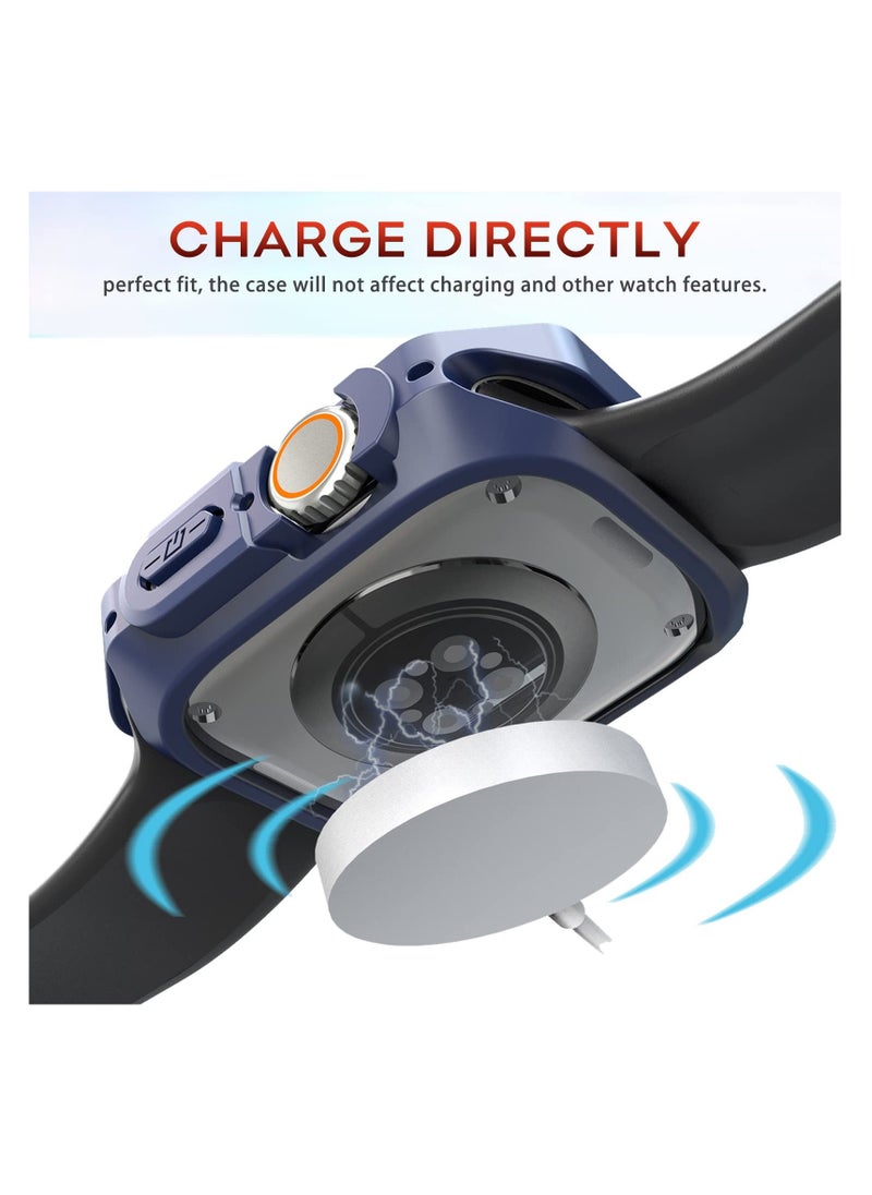 Compatible Apple Watch Ultra Case 49mm, Hard PC Proetective Bumper, Soft TPU Watch Case, NO Screen Protector, Cover Frame for Apple Watch - Image 5