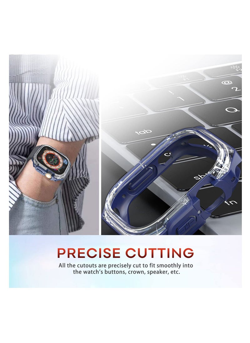 Compatible Apple Watch Ultra Case 49mm, Hard PC Proetective Bumper, Soft TPU Watch Case, NO Screen Protector, Cover Frame for Apple Watch - Image 3