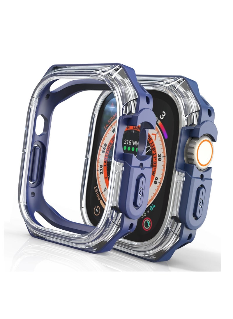Compatible Apple Watch Ultra Case 49mm, Hard PC Proetective Bumper, Soft TPU Watch Case, NO Screen Protector, Cover Frame for Apple Watch - Image 1
