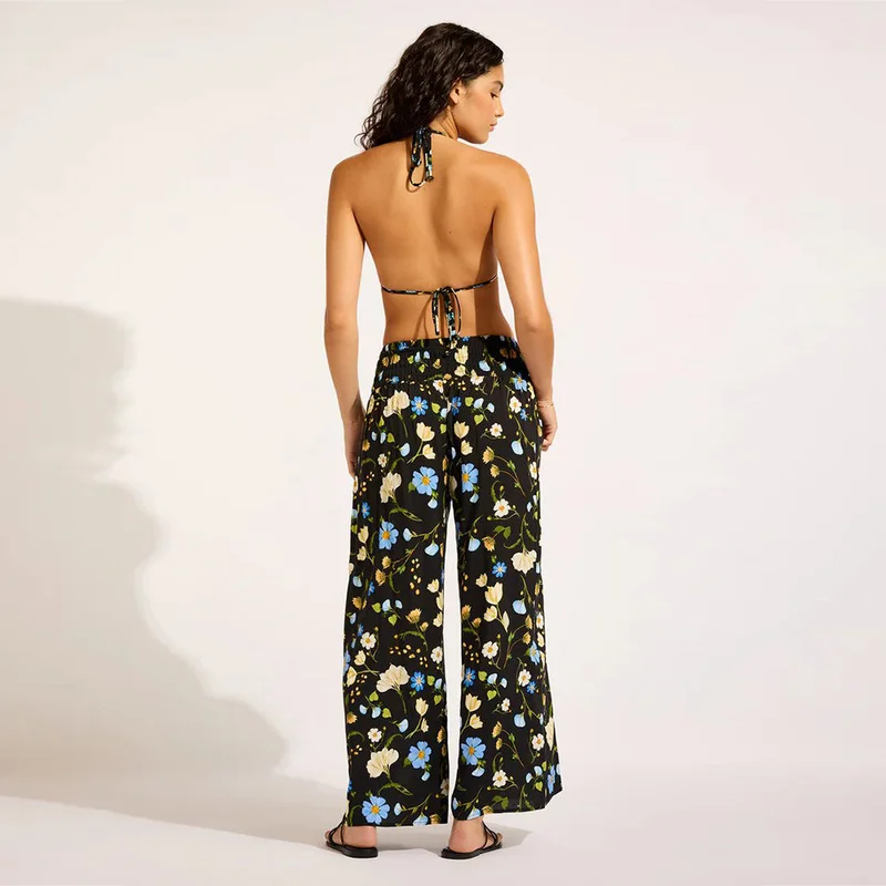SEAFOLLY Modern Romance Shirred Waist Wrap Pant - Women