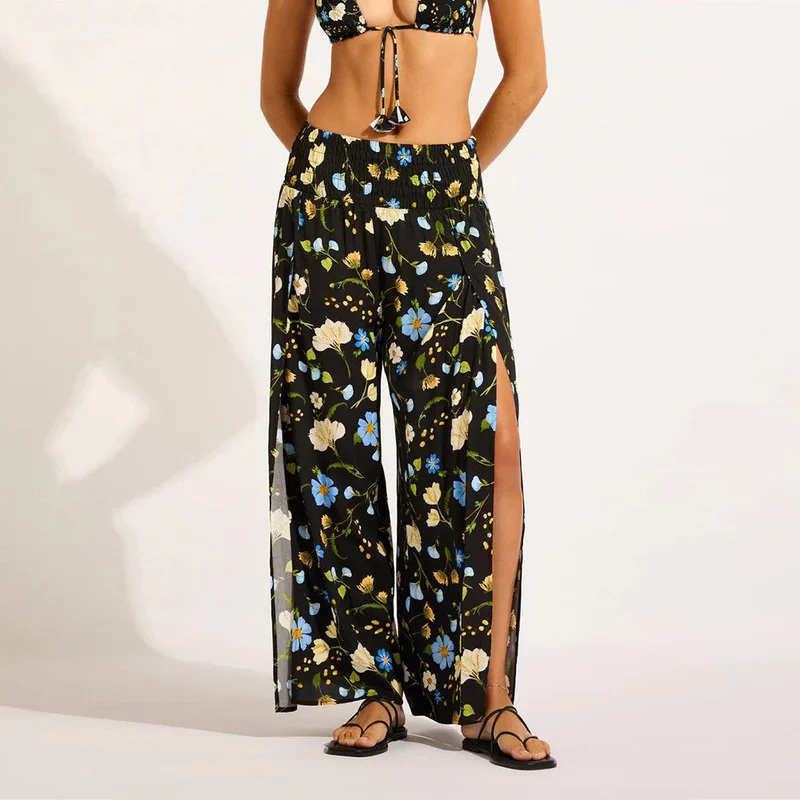 SEAFOLLY Modern Romance Shirred Waist Wrap Pant - Women