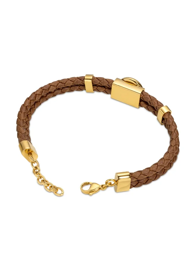 تمبرلاند Aandroscoggin Dark Brown Leather Bracelet for Men