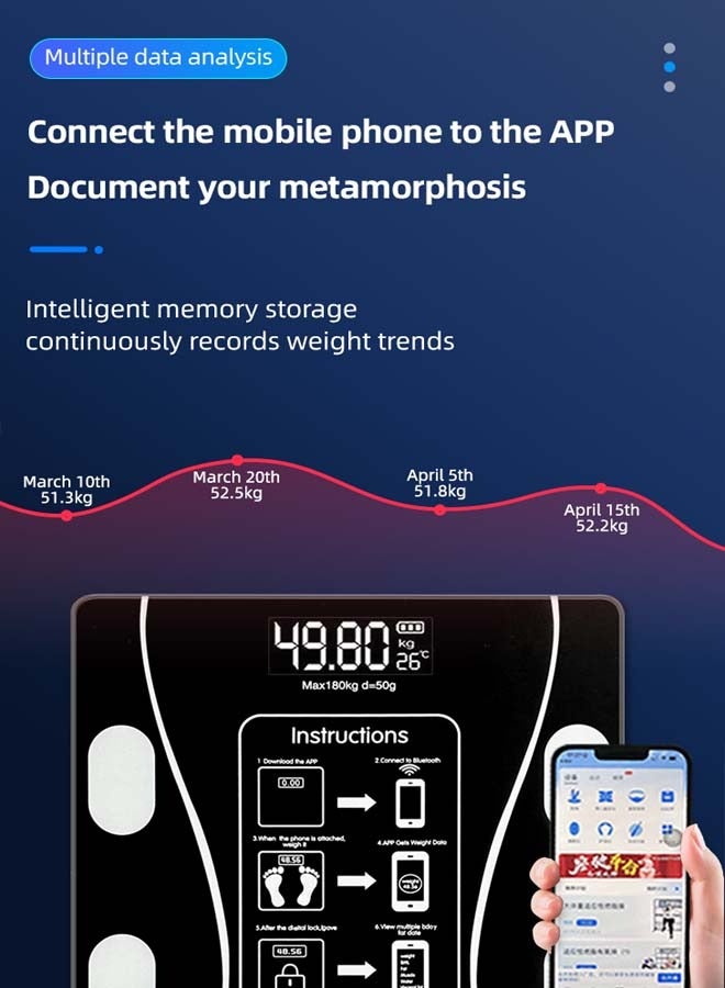 Smart Body Fat Scale | Accurate Weight and BMI Measurement - Essential for Health Management - Image 4