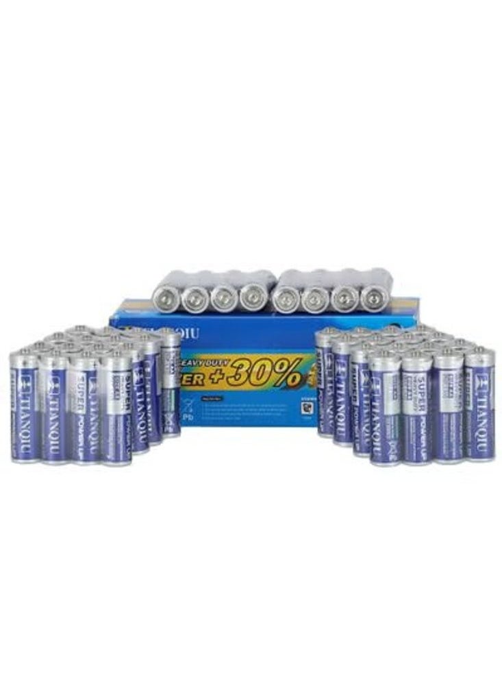 TIANQIU 80-Pieces Tianqiu Super Heavy Duty (AA) R6P 1.5V Batteries  - Image 2