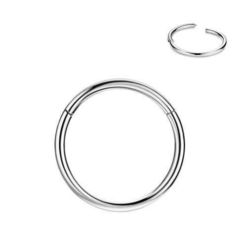 FANSING 20g Nose Rings Surgical Steel 20 Gauge Nose Hoop 7mm Cartilage Earring Hoop Helix Daith Tragus Piercing Jewelry - Image 1