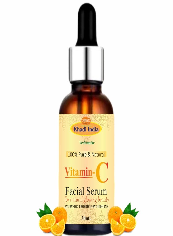 Vedimatic Khadi Natural Herbal Bright Complete Night Vitamin C Serum, 10% Pure Vitamin C, For Bright Skin, PM Routine, All Skin Types 30ml. - Image 2