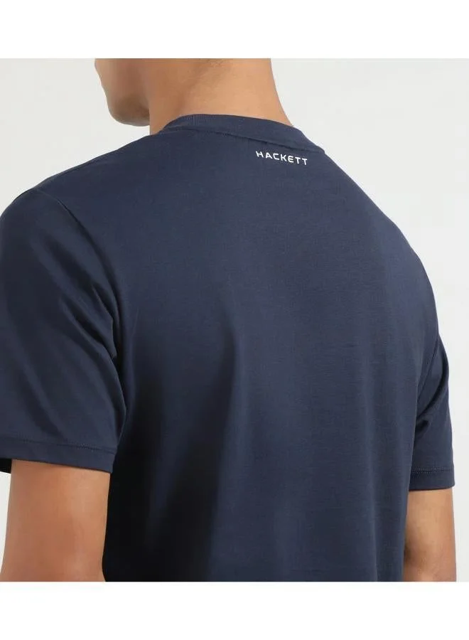 Hackett  Navy Regular Fit Printed T-Shirt for Men | Best Price UAE