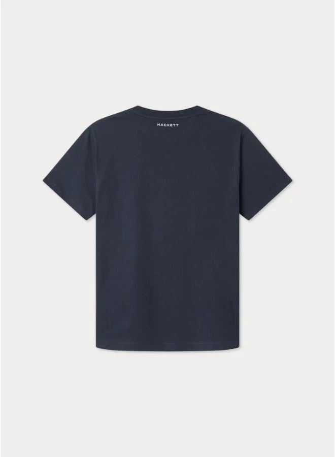 Hackett  Navy Regular Fit Printed T-Shirt for Men | Best Price UAE