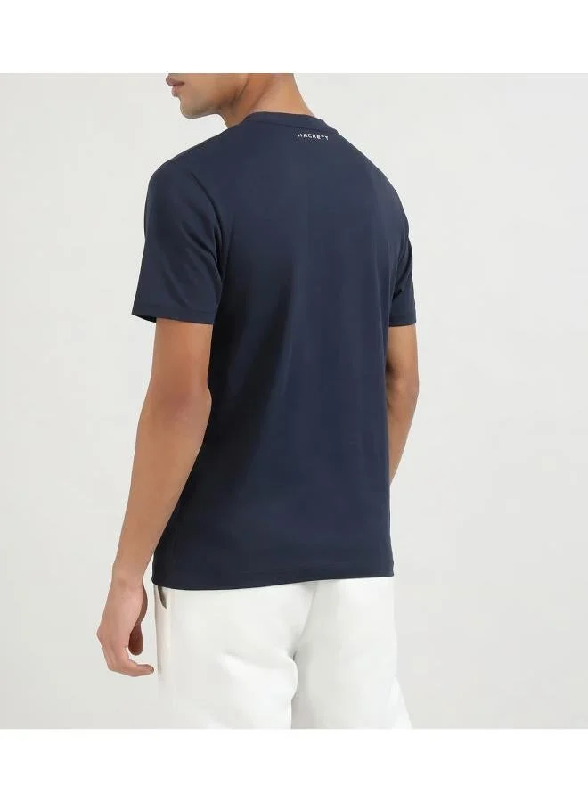 Hackett  Navy Regular Fit Printed T-Shirt for Men | Best Price UAE