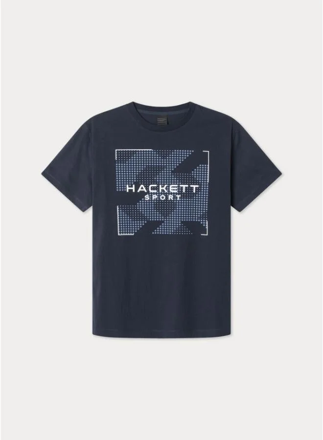 Hackett  Navy Regular Fit Printed T-Shirt for Men | Best Price UAE