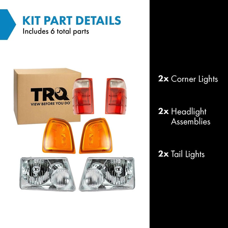 TRQ 6 Piece Lighting Kit for 2001-2005 Ford Ranger - Image 2