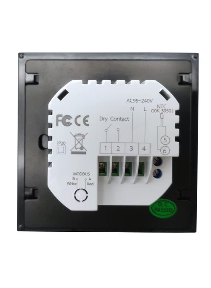 SOLARAE Smart Thermostat, WiFi Thermostat, Energy Saving Thermostat, LCD Touch Screen Temperature Controller with Alexa, for Electric Heating, Gas Boiler, Floor Heating (White) - Image 5