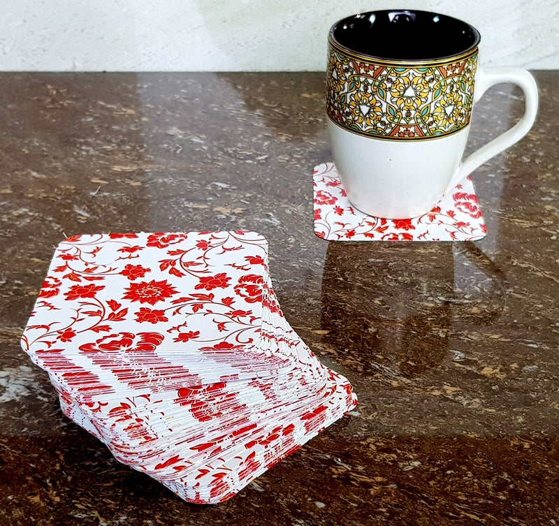 esplanade Disposable Printed Paper Coasters (Set of 100) - Use and Throw Reversible Paper Coasters-Perfect for Bar, Hotel, Restaurant purpose & Parties. - Image 4