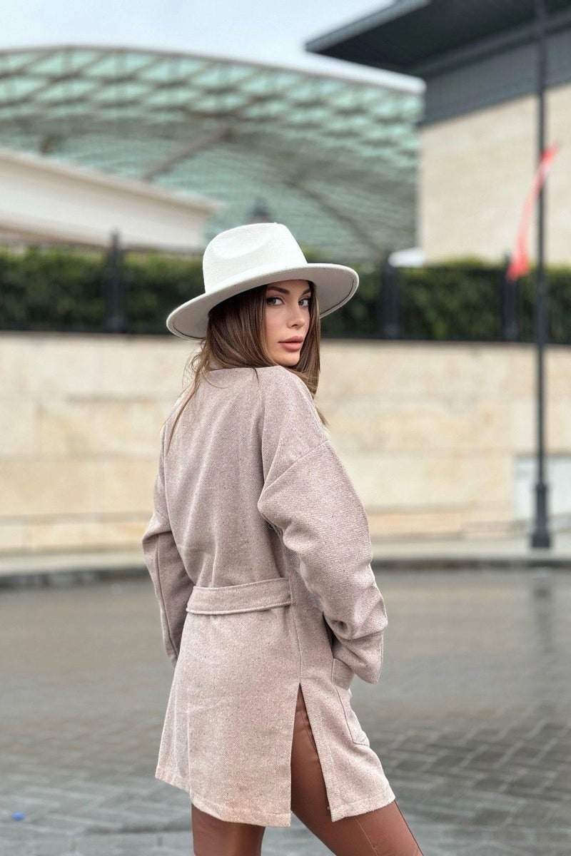 Weshaya جاكيت نسائي من المنك - Image 3