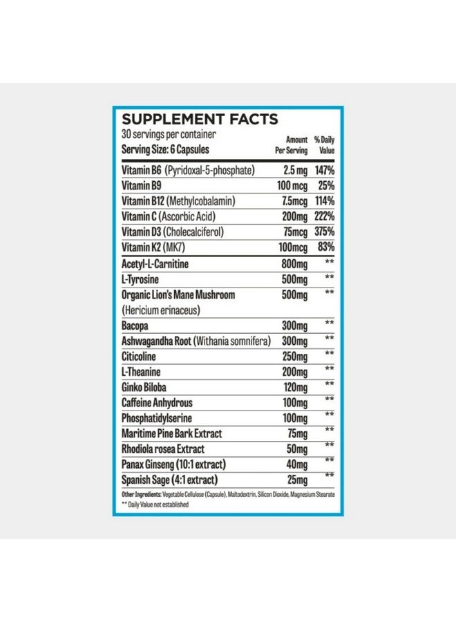ROAR AMBITION Genuine Hunter Focus Premium Nootropic Brain Supplement for Memory and Focus - US Made with All Natural Ingredients Incl L-Theanine, Bacopa Monnieri & Lion's Mane - Image 5