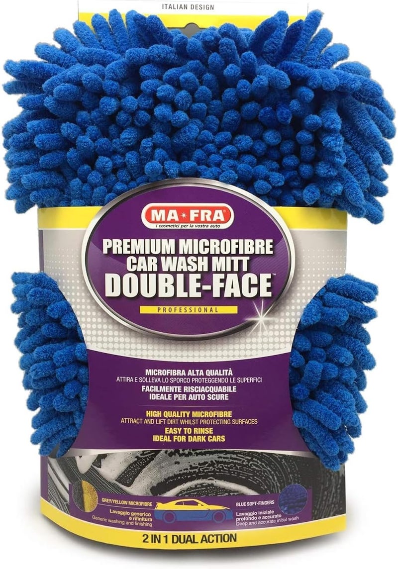 Mafra, Professional Double Face Microfiber Glove, Removes Any Type of Dirt, in Few Passes and Without Scratching - Image 1