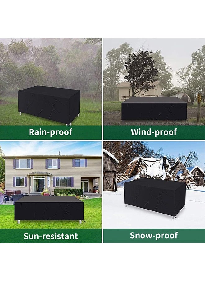 Hihonor - Patio Furniture Set Cover,Outdoor Combination Sofa Cover,Waterproof Sunscreen Dustproof,Wear-Resistant and Durable,Suitable for Table/Chair/Coffee Table(250*200*80cm) - Image 1